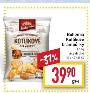 Brambůrky kotlíkové Bohemia Chips