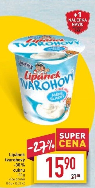 Dezert Lipánek tvarohový Madeta