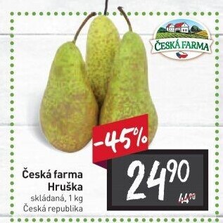 Hrušky zelené Česká farma