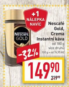 Instantní kávy Nescafé Gold