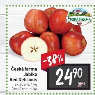 Jablka Red Delicious Česká farma