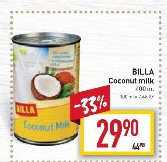 Kokosové mléko Billa