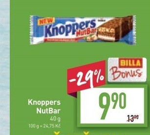 Oplatky Knoppers NutBar Storck
