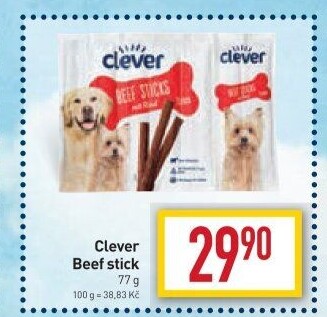 Pamlsky pro psy Beef stick Clever