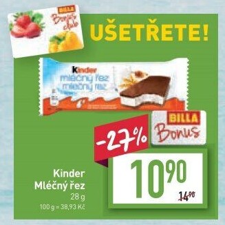 Řez mléčný Kinder