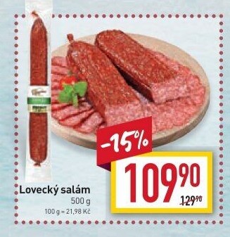 Salám lovecký Vysočina Hodice