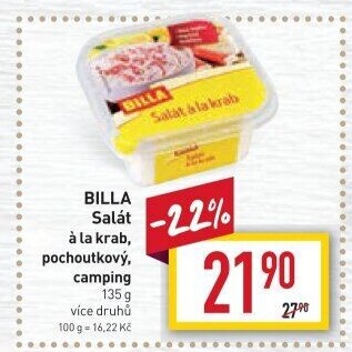 Salát á la krab Billa