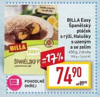 Španělský ptáček s rýží Easy Billa