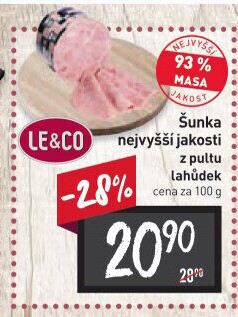Šunka nejvyšší jakosti LE&amp