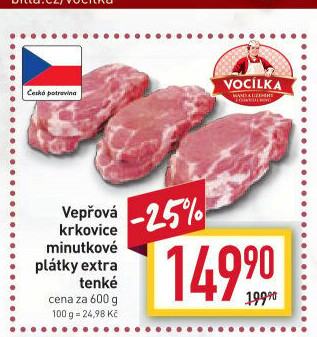 Vepřová krkovice bez kosti Vocílka