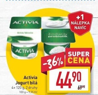 Bílý jogurt Activia Danone