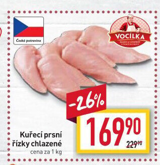 Kuřecí prsní řízky Vocílka