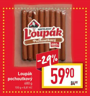 Párky Pochoutkový loupák Kostelecké uzeniny