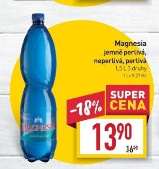 Přírodní voda Magnesia