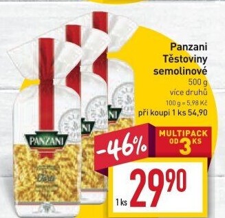 Těstoviny Panzani