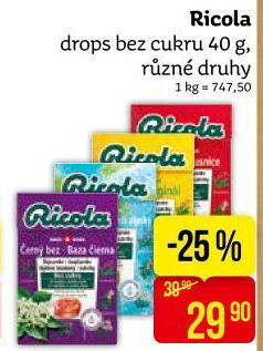 Bylinné bonbony Ricola