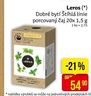 Čaj bylinný funkční Leros