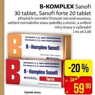 Doplněk stravy B-komplex Sanofi