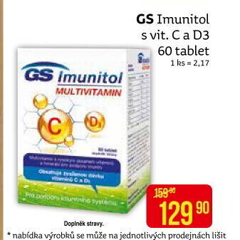 Doplněk stravy Imunitol GS