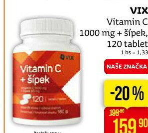 Doplněk stravy Vitamin C + šípek VIX