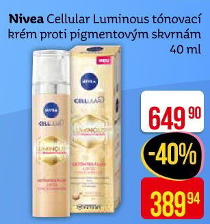 Krém pleťový tónovací Cellular Luminous Nivea