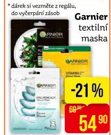 Textilní pleťová maska Garnier