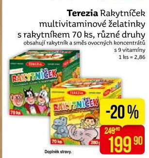 Vitamíny pro děti Rakytníček Terezia