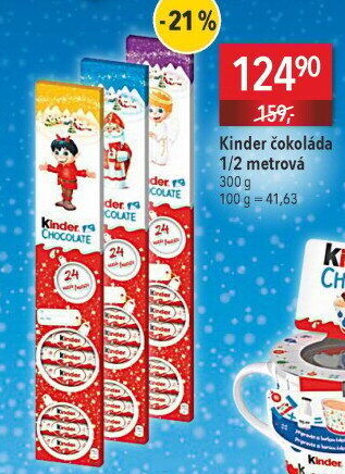 Čokoládky vánoční Kinder