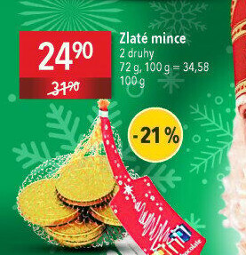 Čokoládové mince