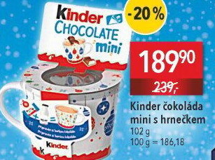Mini čokoládky Kinder - hrníček