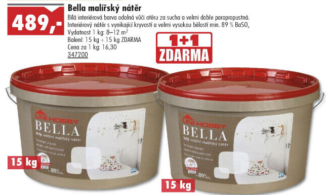 Malířský nátěr Bella Uni Hobby