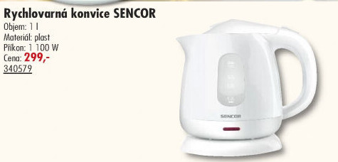 Rychlovarná konvice SWK 101x Sencor