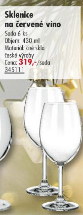 Sklenice na červené víno Leona Banquet