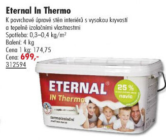 Termoizolační malířská barva IN Thermo Eternal