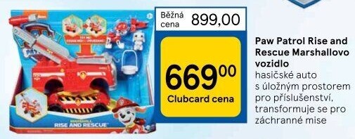Dětské hasičské auto Tlapková patrola Paw Patrol