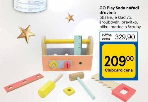 Dětský dřevěný box s nářadím GO Play