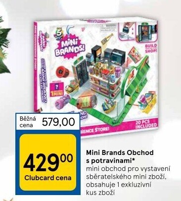 Hrací sada Obchod s potravinami Mini Brands