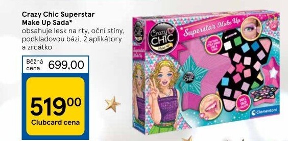 Kosmetická sada Crazy Chic Clementoni