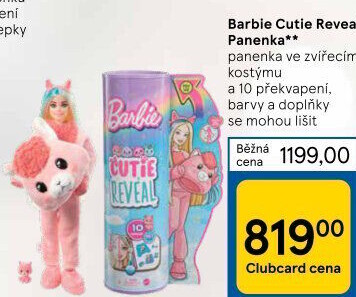 Panenka Barbie Cutie Reveal