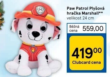 Plyšové zvířátko Tlapková patrola Paw Patrol