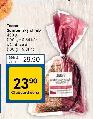Chléb Šumperský Tesco