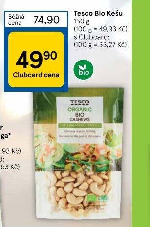Kešu bio Tesco