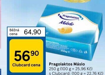 Máslo Mlékárna Pragolaktos