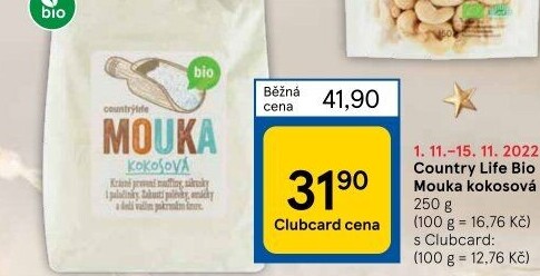 Mouka kokosová bio Country Life