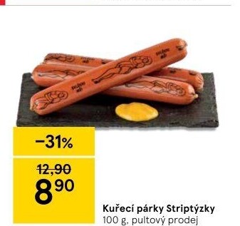 Párky kuřecí striptýzky