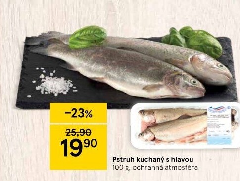 Pstruh kuchaný Rybářství Chlumec nad Cidlinou