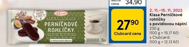 Rohlíčky perníčkové Klasa Pekárny a cukrárny Klatovy