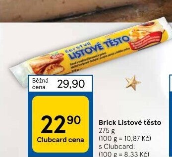 Těsto listové rozválené Brick