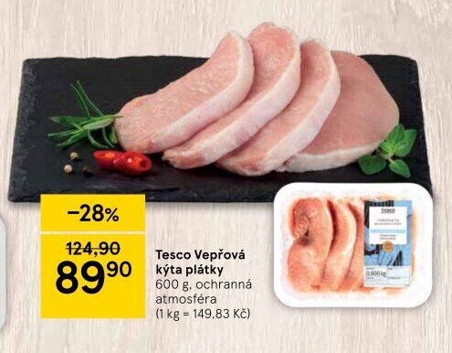 Vepřová kýta bez kosti Tesco