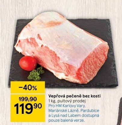 Vepřová pečeně bez kosti